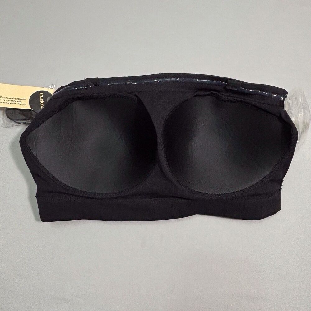 Truekind Bra Womens XL Black Convertible Strapless Bandeau Wireless Stretch NEW - Picture 5 of 10